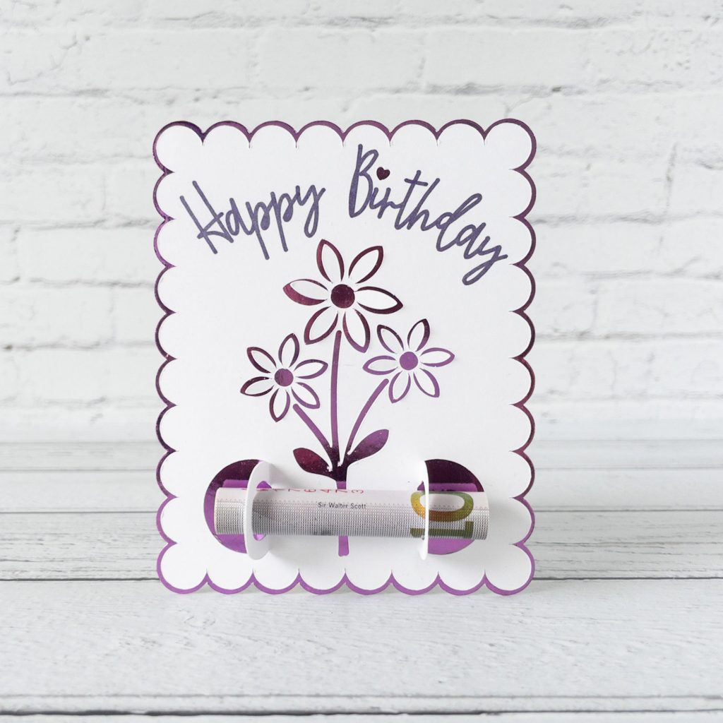 Happy Birthday Money Holder Card