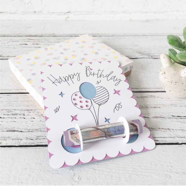 Happy Birthday Balloon Money Card