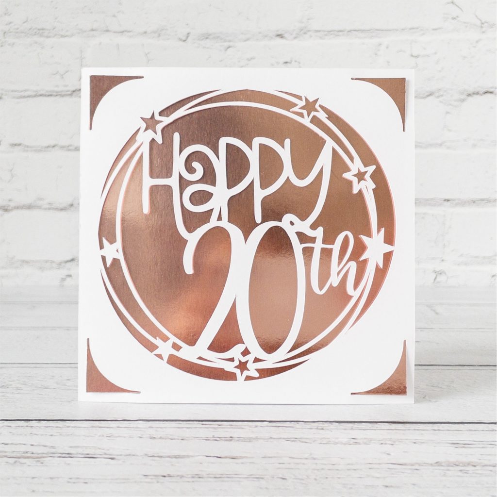 Happy 20th Birthday Card