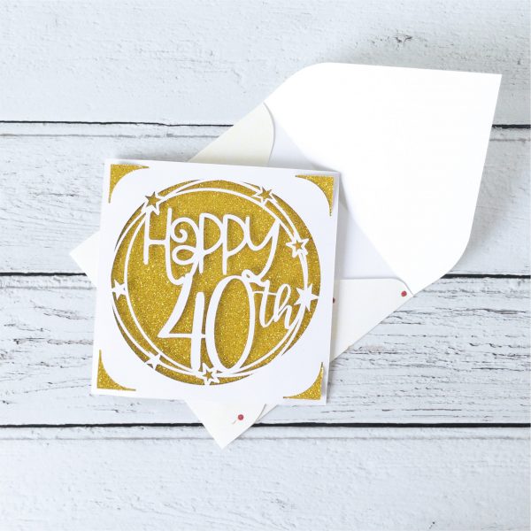 Happy 40th Insert Card
