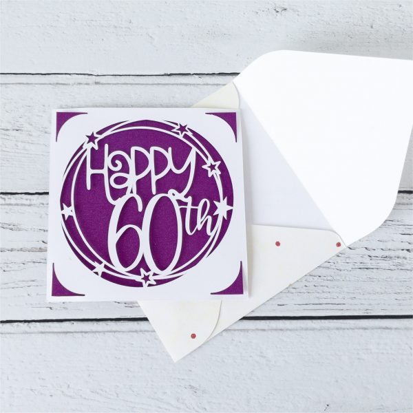 Happy 60th Insert Card