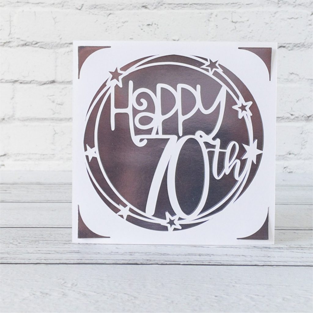Happy 70th Insert Card