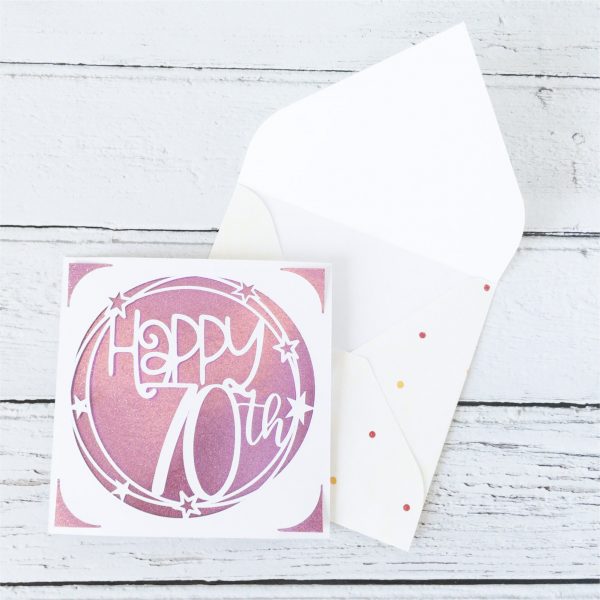 Happy 70th Insert Card