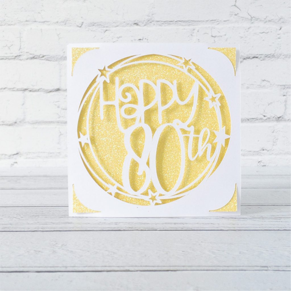Happy 80th Insert Card