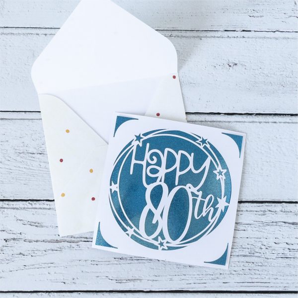 Happy 80th Insert Card