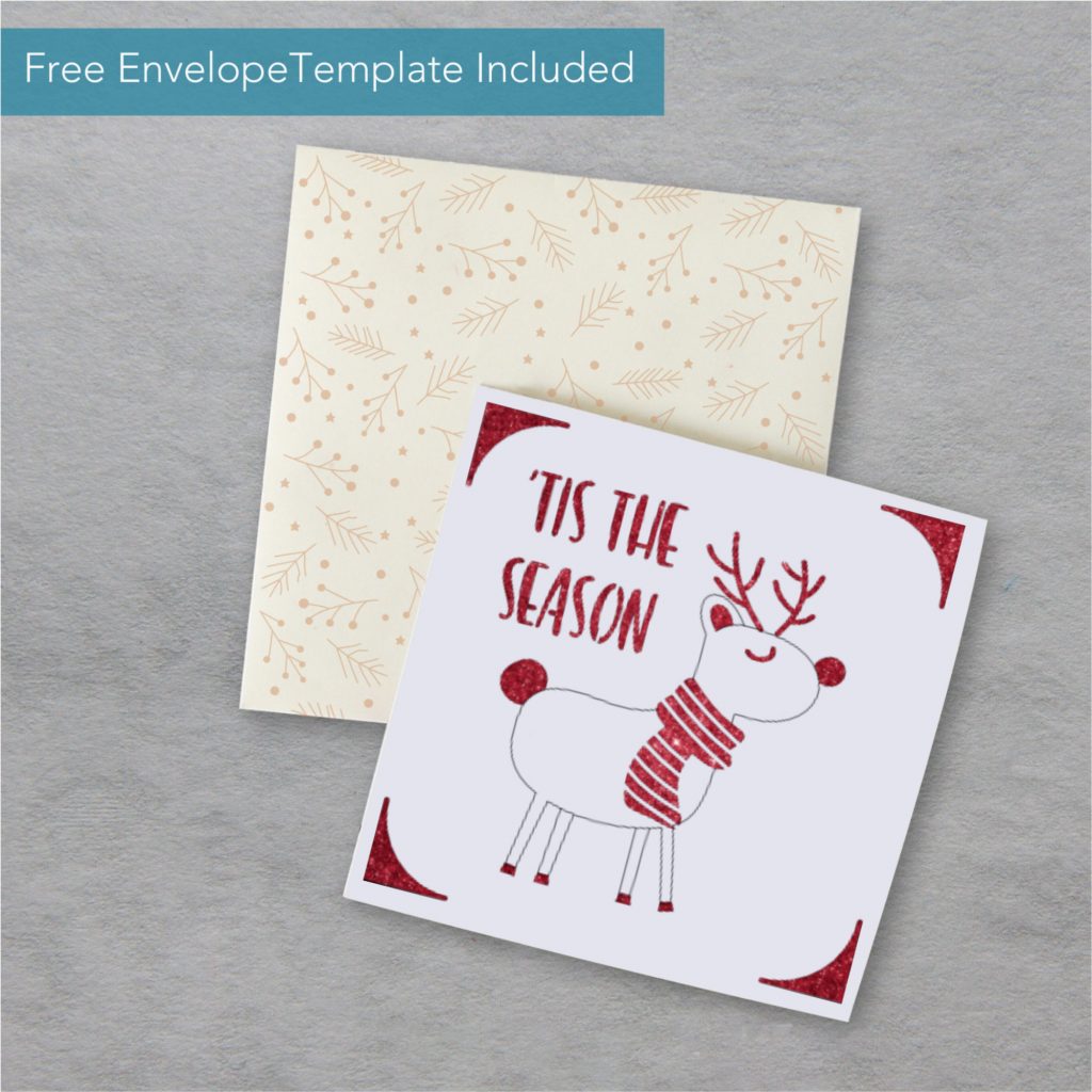 Reindeer Christmas Card