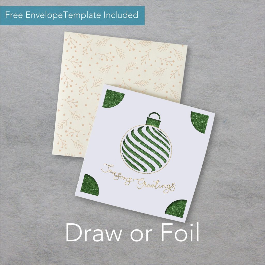 Christmas Bauble Card 1