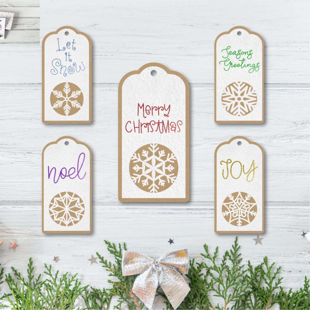 Christmas Snowflake Gift Tag