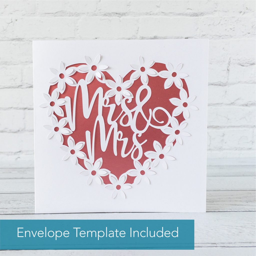 Mrs and Mrs Wedding Card