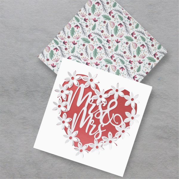 Mrs and Mrs Wedding Card