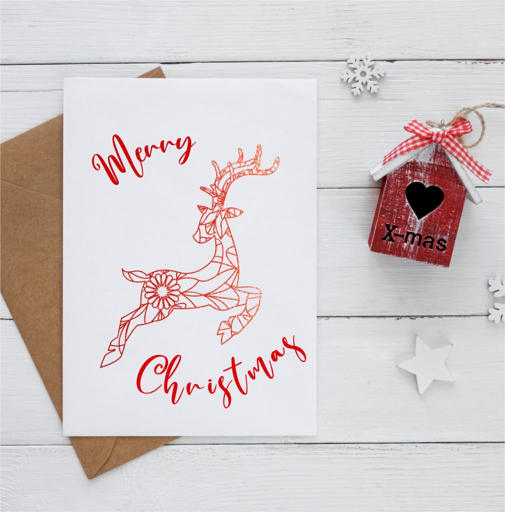 Reindeer Mandala Single Line