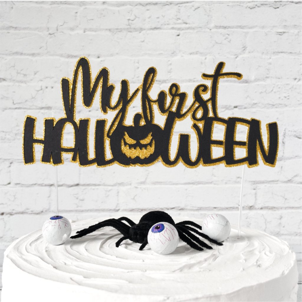My 1st Halloween cake topper