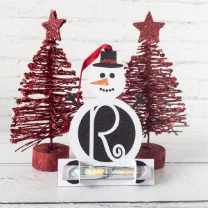 Snowman Monogram Money Holder