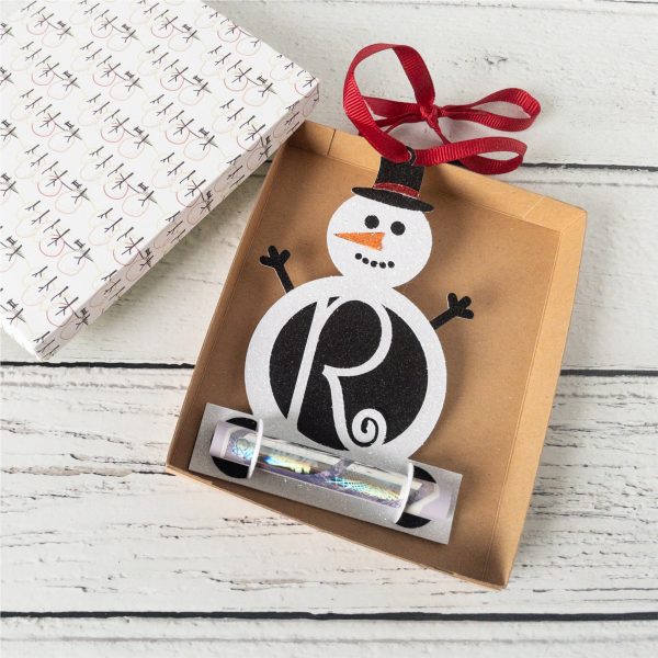 Snowman Monogram Money Holder
